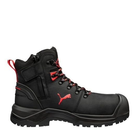 Black Steel Toe mining compliant Puma 632747 Iron HD Mid Black Safety Boot
