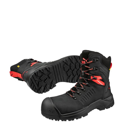 Black Steel toe zip sided Puma 632777 Iron HD 8 Safety Boots