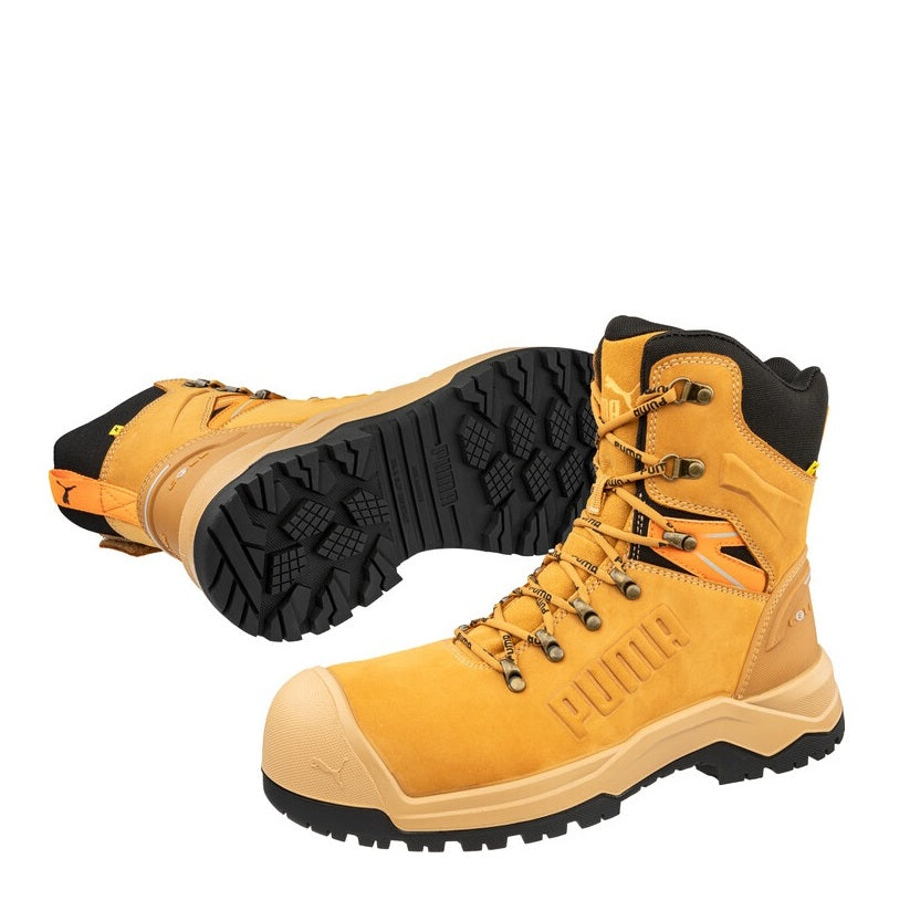 Wheat Steel toe Scuff Cap Puma 632797 Iron HD 8″ Wheat Safety Boot