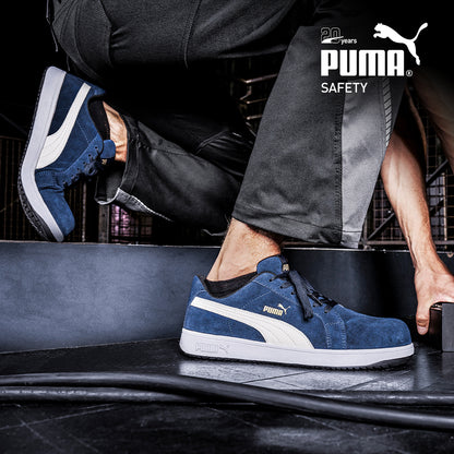 Puma 640027 Iconic Suede Blue Composite Safety Shoes