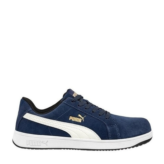 Blue Suede Metal Free Puma 640027 Iconic Suede Safety Shoes