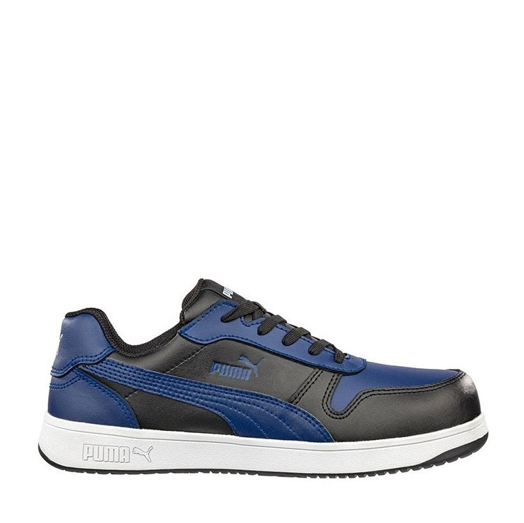 Blue and Black Anti Static Puma 640277 Frontcourt Low Composite Safety Shoes