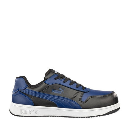 Blue and Black Anti Static Puma 640277 Frontcourt Low Composite Safety Shoes