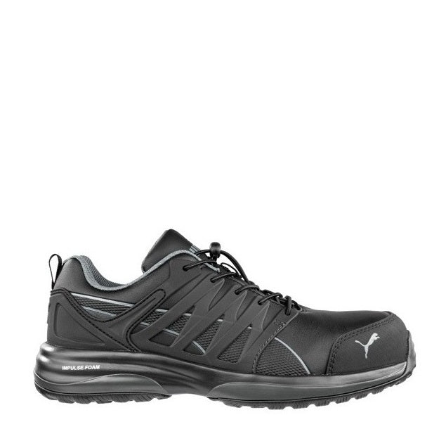 Black airport friendly Puma 644577 Push Cloud Unisex Composite Safety Jogger