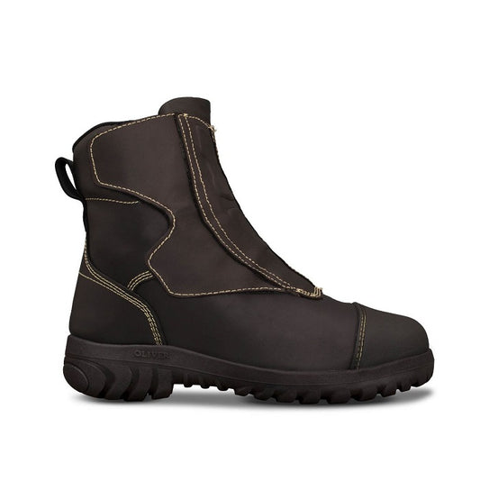 Oliver 66-399 Black Smelter Velcro Quick Release Safety Boot With External Metguard