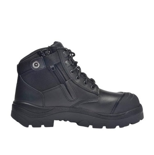 Wide Load 690BZN Black 6" Zip Side Non Safety Boot