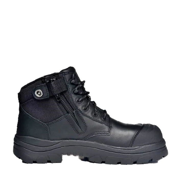 Black zip sided Wide Load 690BZC Black 6 Zip Side Composite Safety Boots