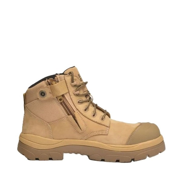 Wide Load 690WZC Wheat 6 Zip Side Composite Safety Boots