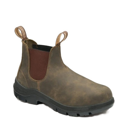 Blundstone 730 WorkLife Rustic Brown Elastic Side Boots - Rustic Brown - Angled Front View