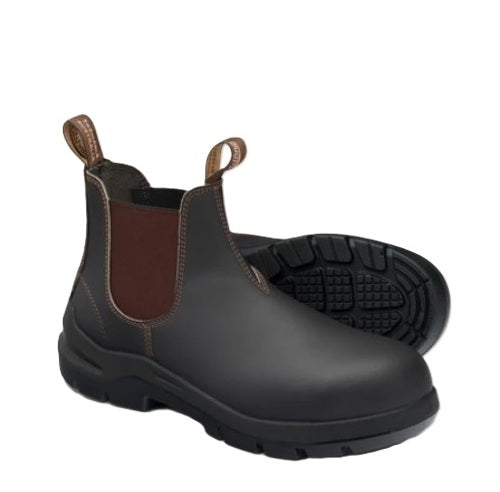 Blundstone 7508 DuraFit Brown Leather Elastic Side Safety Boot