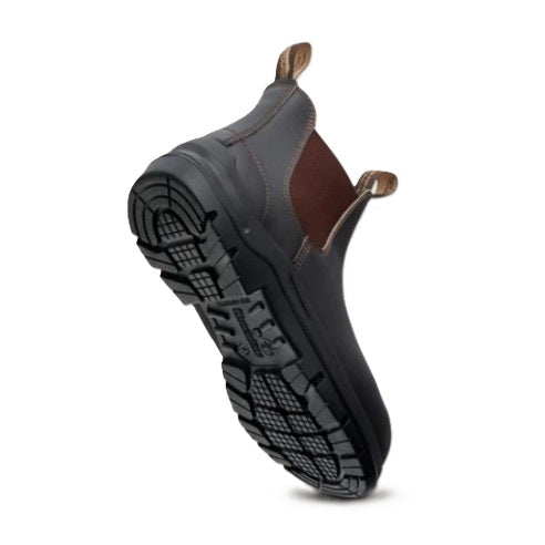 Blundstone 7508 DuraFit Brown Leather Elastic Side Safety Boot