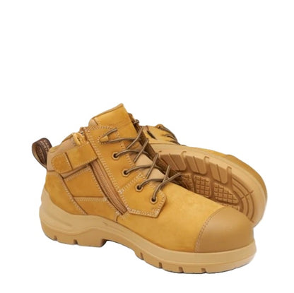 Blundstone 7540 DuraFit Wheat Nubuck 115mm Zip Side Safety Boot