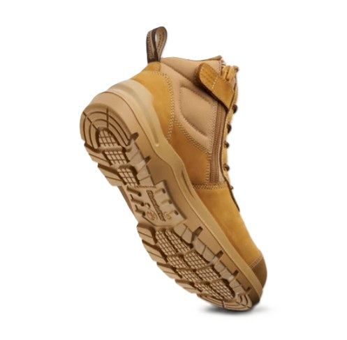 Blundstone 7550 DuraFit Wheat Nubuck 135mm Zip Side Safety Boots