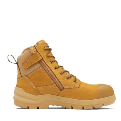 Blundstone 7560 DuraFit Wheat Nubuck 150mm Zip Side Safety Boot