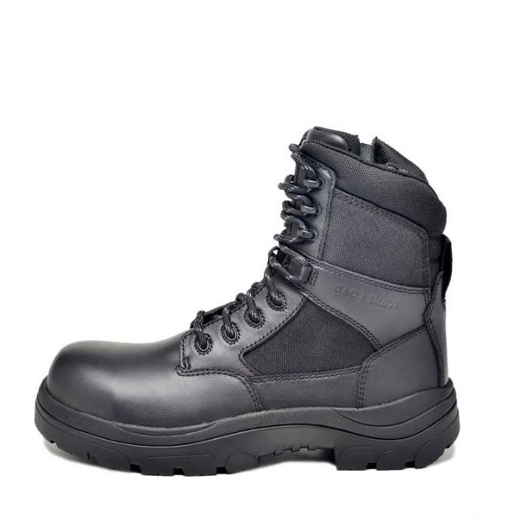 Wide Load 790BZN 8 Inch Soft Toe Zip/ Lace Up Non Safety Boots