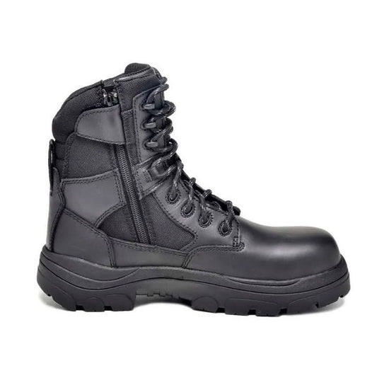 Wide Load 790BZN 8 Inch Soft Toe Zip/ Lace Up Non Safety Boot