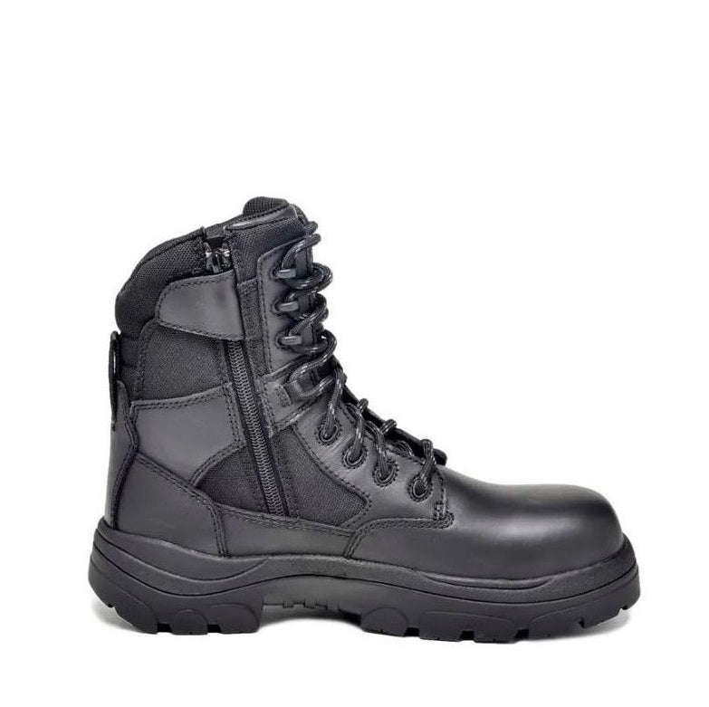 Wide Load 790BZN 8 Inch Soft Toe Zip/ Lace Up Non Safety Boots