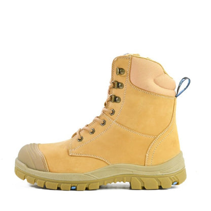 Bata 804-80851 Defender Wheat Zip Side Safety Boots