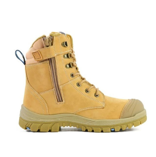 Bata 804-80851 Defender Wheat Zip Side Safety Boot