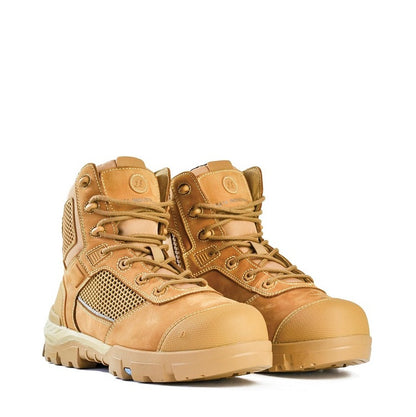 Zip Sided Wheat Steel Toe Cap Bata 804-88830 Avenger Safety Boot