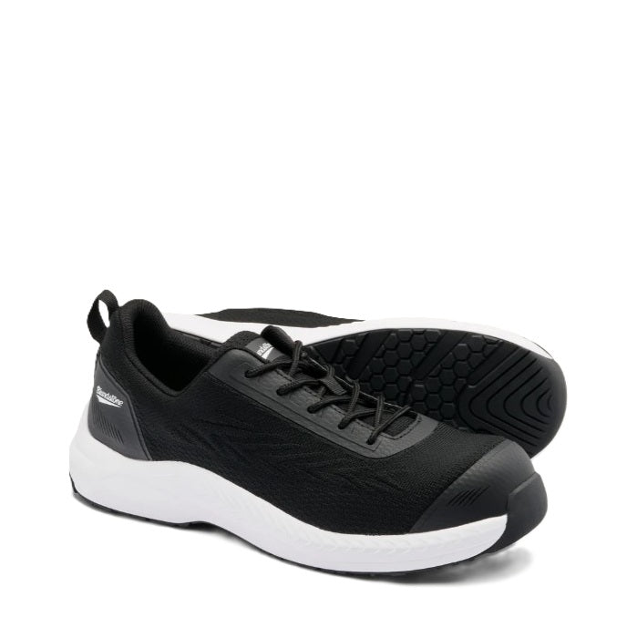 Airport friendly Blundstone 840 Black & White Anti-Static Unisex Safety Jogger Composite Toe Cap