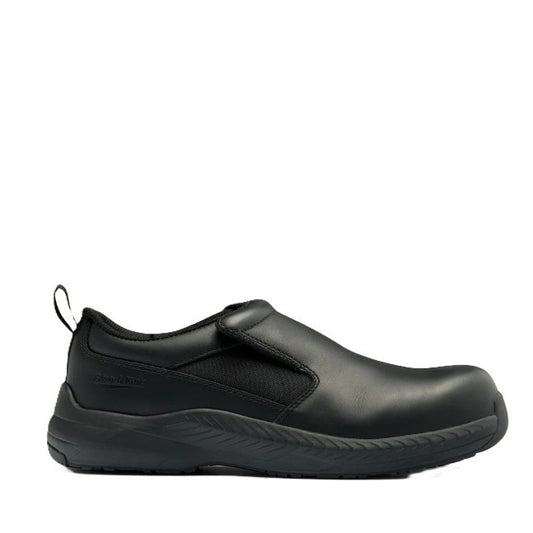 Black Blundstone 848 Black Water Resistant & Anti-Static Unisex Slip on Shoe Composite Toe Cap