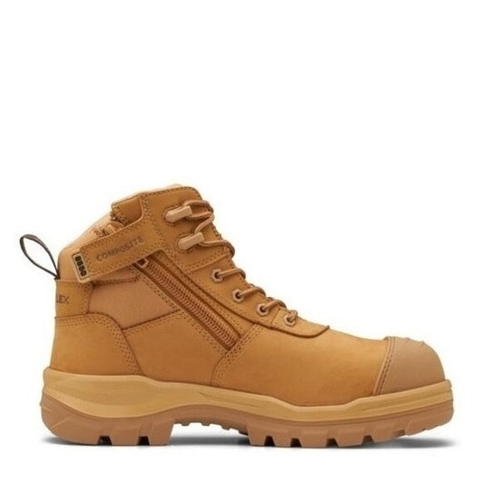 Wheat zip sided Blundstone 8550 Unisex Rotoflex Safety Boots