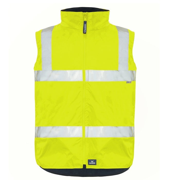 Yellow hi vis Rainbird 8553 Reversible Utility Vest