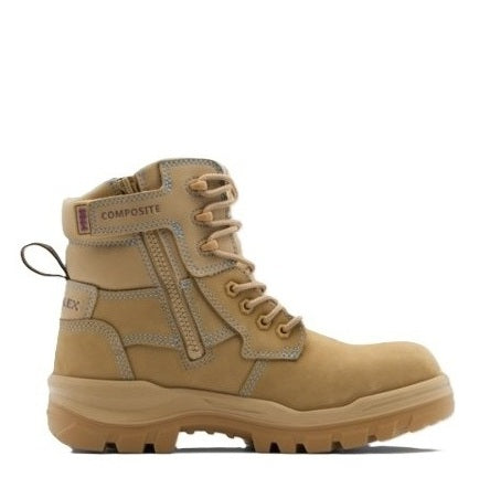 Wheat zip sided Blundstone 8864 Women's Rotoflex Composite Safety Boots