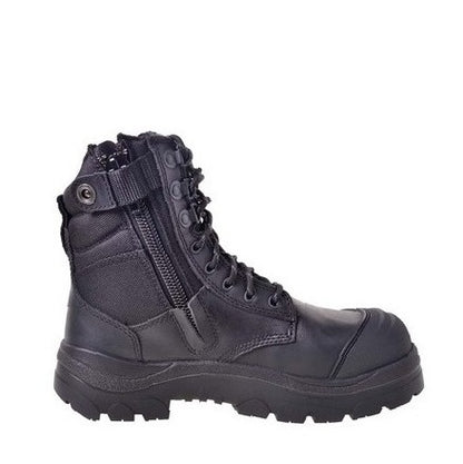 Black tactical Wide Load 890BZ Black 8 Zip Side Safety Boots