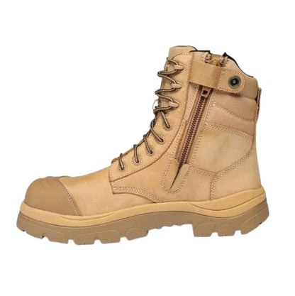 Wide Load 890WZC Wheat 8 Zip Side Composite Safety Boot