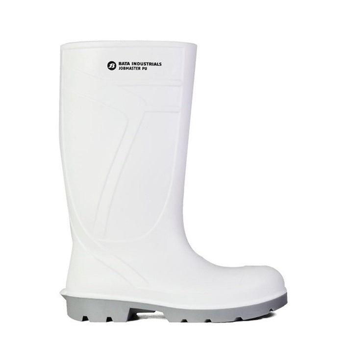 White Steel Toe Slip Resistant Bata 892-11021 Jobmaster PU 400 Safety Gumboots