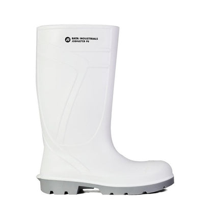 White Steel Toe Slip Resistant Bata 892-11021 Jobmaster PU 400 Safety Gumboots