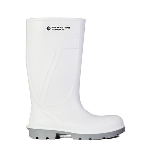 White Steel Toe Slip Resistant Bata 892-11021 Jobmaster PU 400 Safety Gumboots