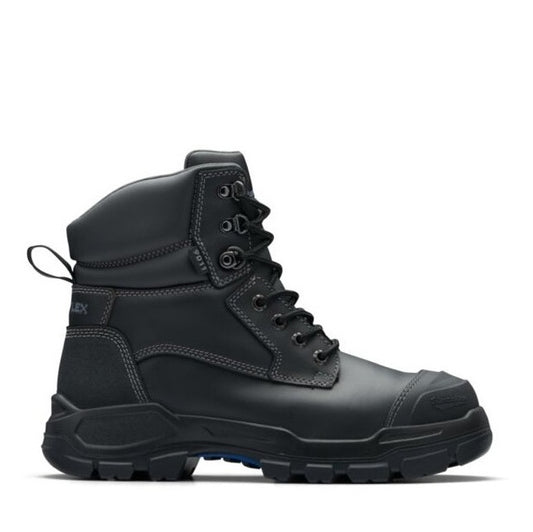 Black Leather Blundstone 9011 Unisex Rotoflex Lace Up Safety work Boots