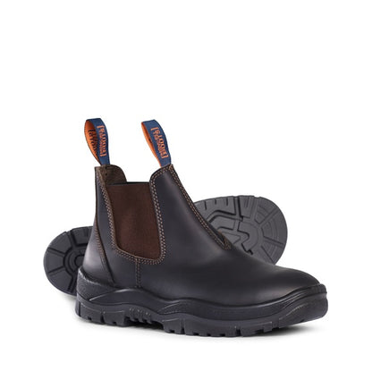 Mongrel 916030 Claret Oil Kip Non Safety V-Cut Elastic Sided Boot