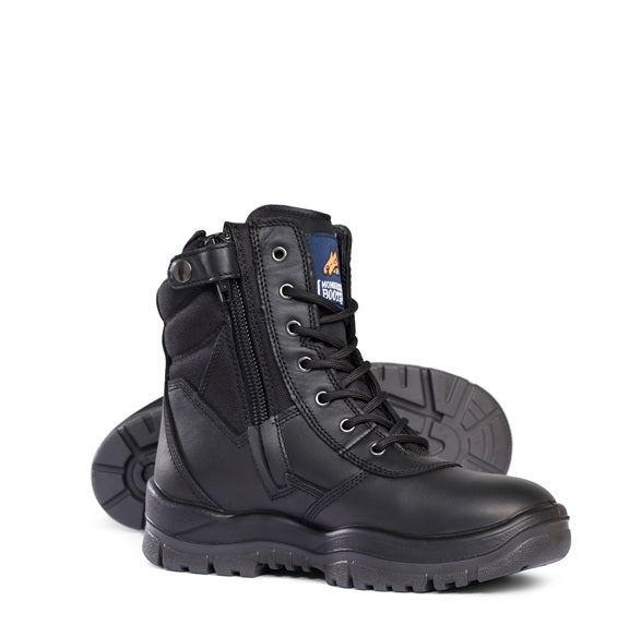 Mongrel 951020 Black Non Safety High Leg ZipSider Boot