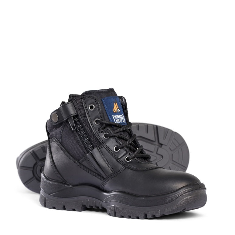 Mongrel 961020 Black Non Safety Zip Sider Boot