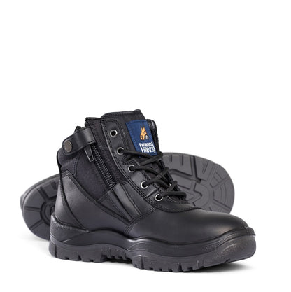 Mongrel 961020 Black Non Safety Zip Sider Boot