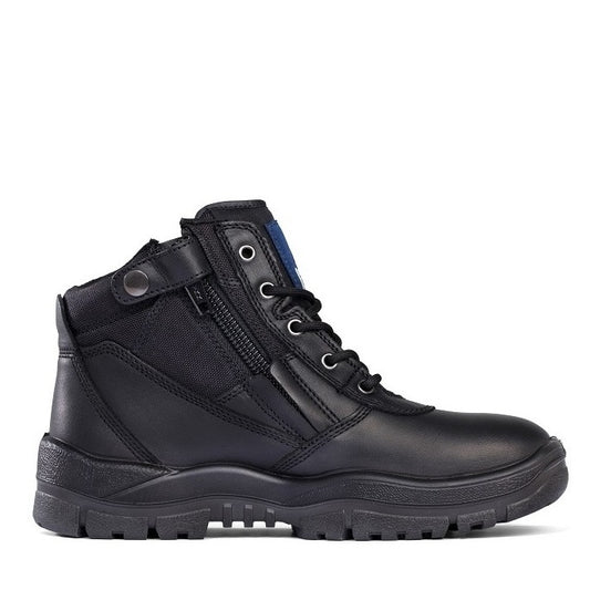 black zip sided Mongrel 961020 Black Non Safety Zip Sider Boots
