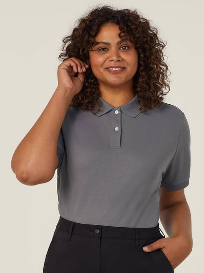 NNT CATU58 Ladies S/S Polo Charcoal