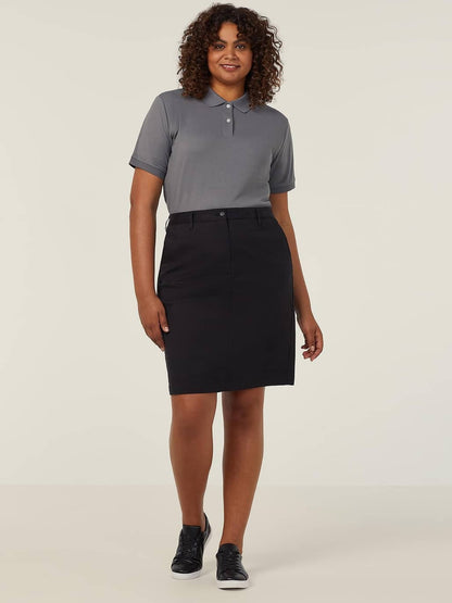 NNT CATU58 Ladies S/S Polo Charcoal