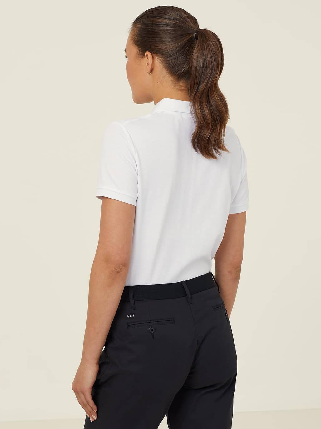 NNT CATU58 Ladies S/S Polo White