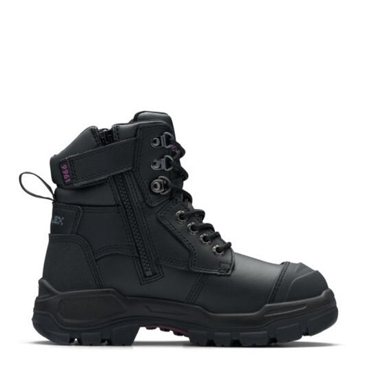Black zip sided Blundstone 9961 Women's Rotoflex Safety Boots