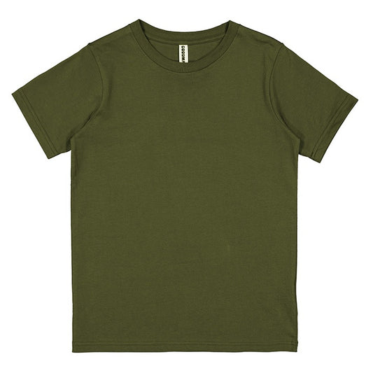 Green t-shirt on a white background