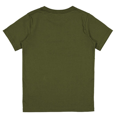 Green t-shirt on a white background