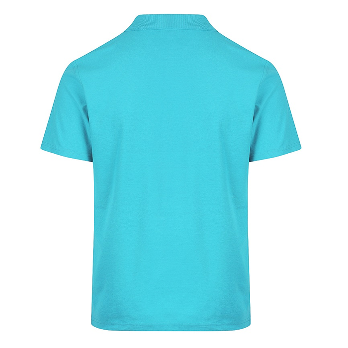 Cyan Blue, rear view, Aussie Pacific N1312 Hunter Mens Polo