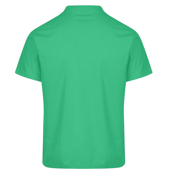 Kelly green, rear view, Aussie Pacific N1312 Hunter Mens Polo