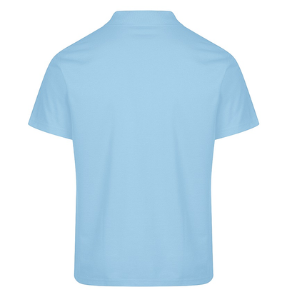 Aussie Pacific N1312 Hunter Mens Polo, light sky blue, rear view
