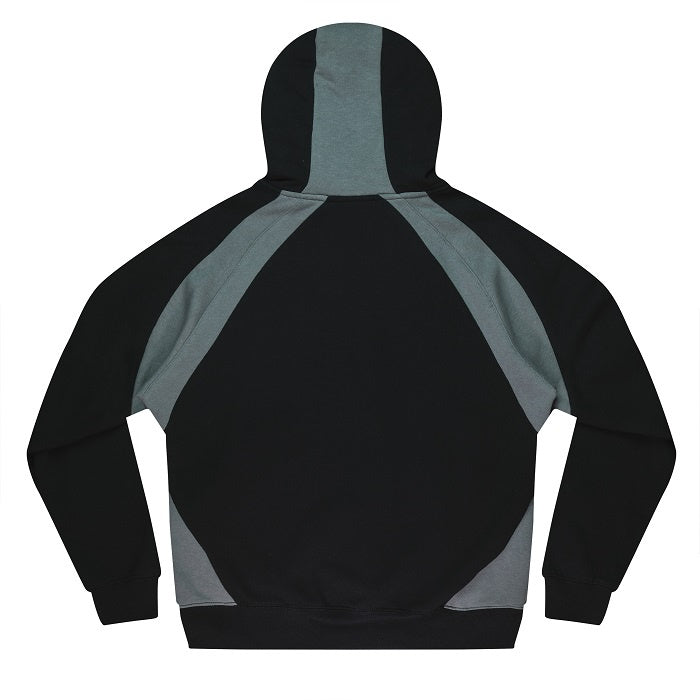black and grey Aussie Pacific N1509 Huxley Mens Hoodies rear view